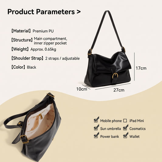 CHEYA &KAYLAN is popular this year with a sense of luxury shoulder bag, soft leather commuter messenger bag, small bag, women's crossbody bag