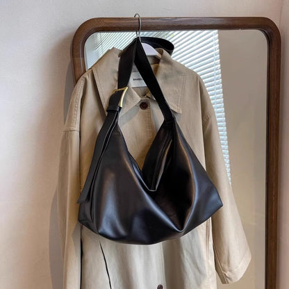 Zhao Zhaoyi's large-capacity tote bag for women, 2026 new premium genuine leather commuter crossbody bag